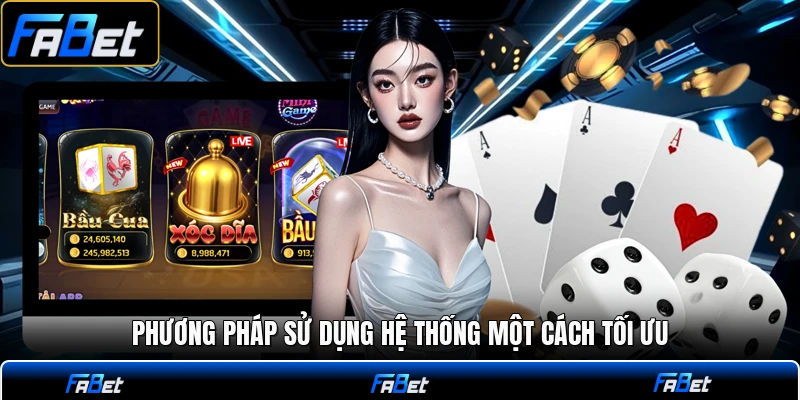 Phương pháp sử dụng hệ thống một cách tối ưu